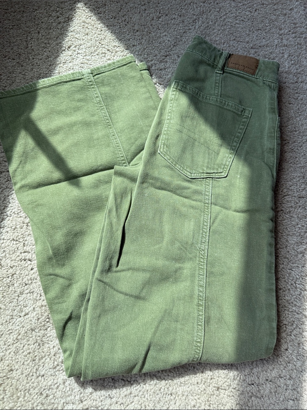 American Eagle Olive Stretch Utility Pants